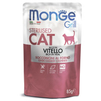 Monge, Cat Grill Pouch, влажный корм д/стерил. кошек (телятина)